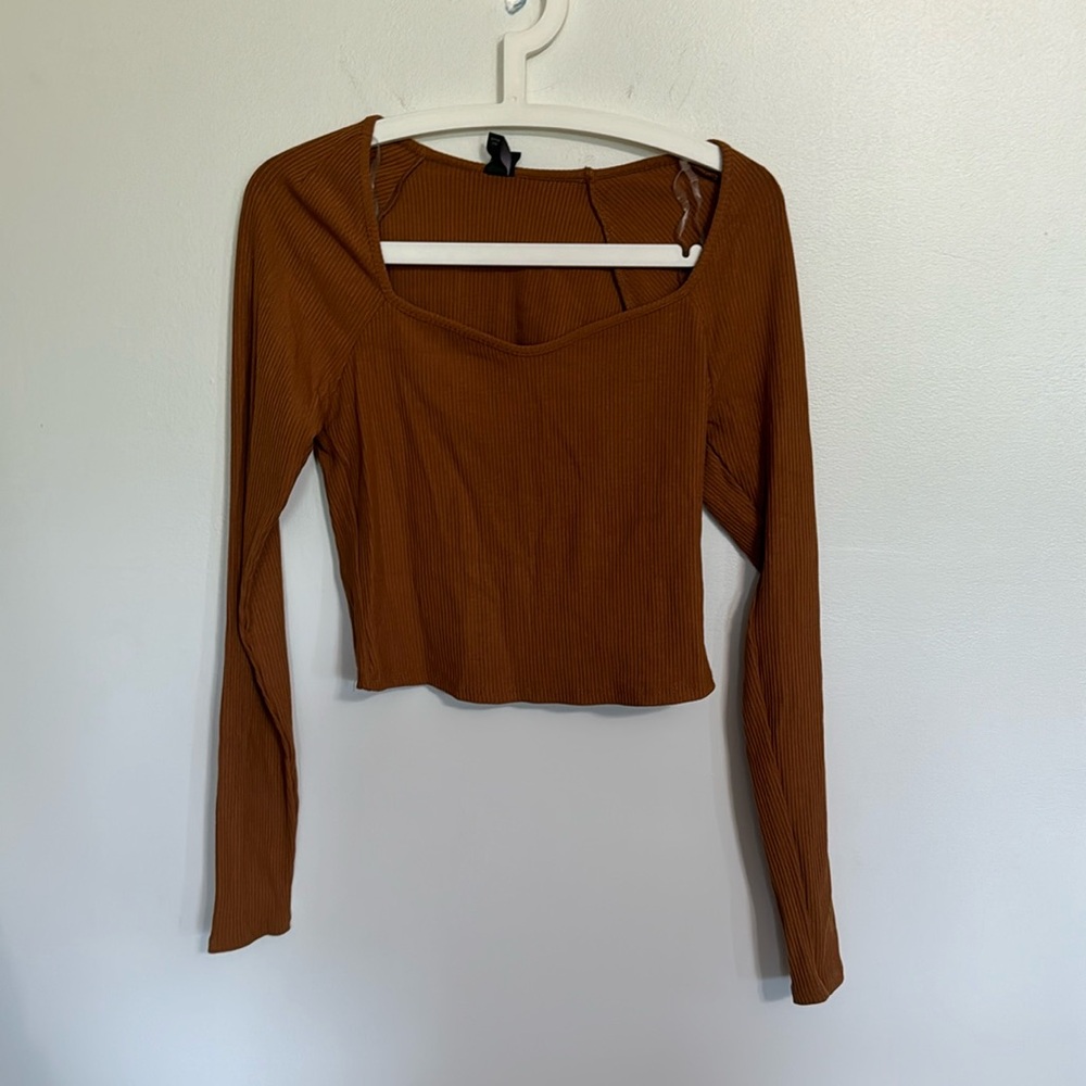 Brown long sleeve shirt
